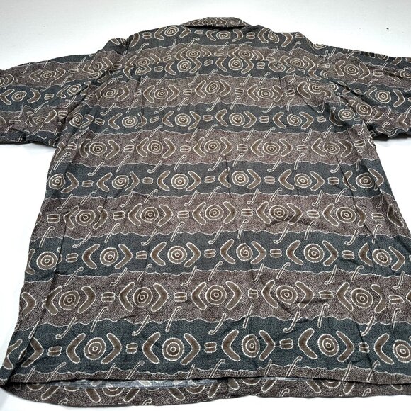 Patagonia Hawaiian Shirt Aloha All Over Print Shapes Geometric Men's XL Rare - Picture 4 of 4